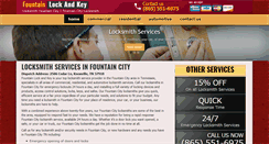 Desktop Screenshot of locksmithfountaincity.net